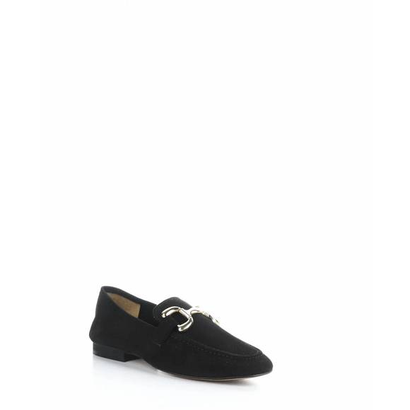 NEW BOS. & CO. women's macie suede slip-on shoes in black